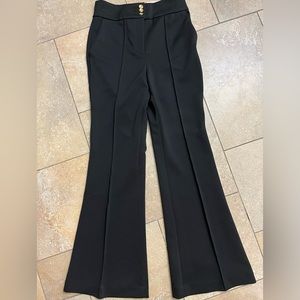 Express Super High Rise Flare dress pants 6S short